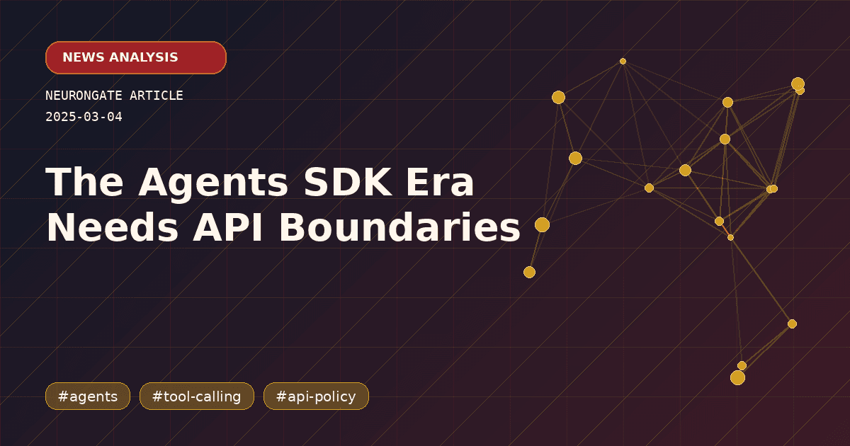 The Agents SDK Era Needs API Boundaries article preview graphic
