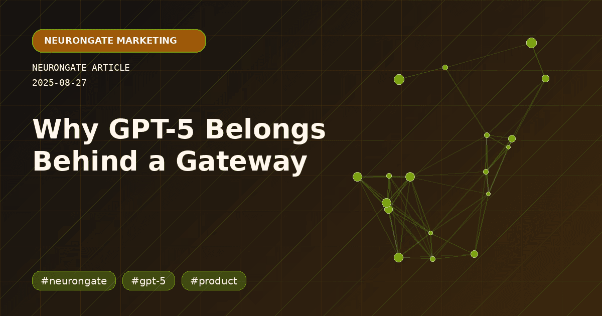 Why GPT-5 Belongs Behind a Gateway article preview graphic