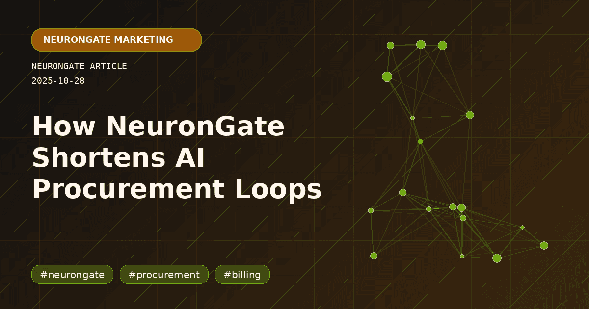 How NeuronGate Shortens AI Procurement Loops article preview graphic