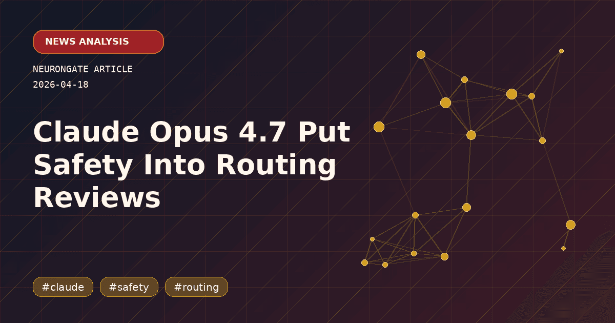Claude Opus 4.7 Put Safety Into Routing Reviews article preview graphic
