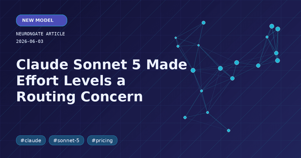 Claude Sonnet 5 Made Effort Levels a Routing Concern article preview graphic