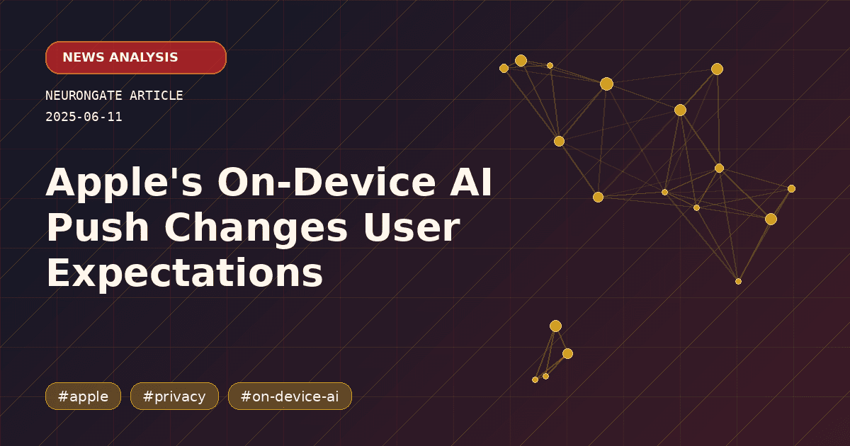 Apple's On-Device AI Push Changes User Expectations article preview graphic