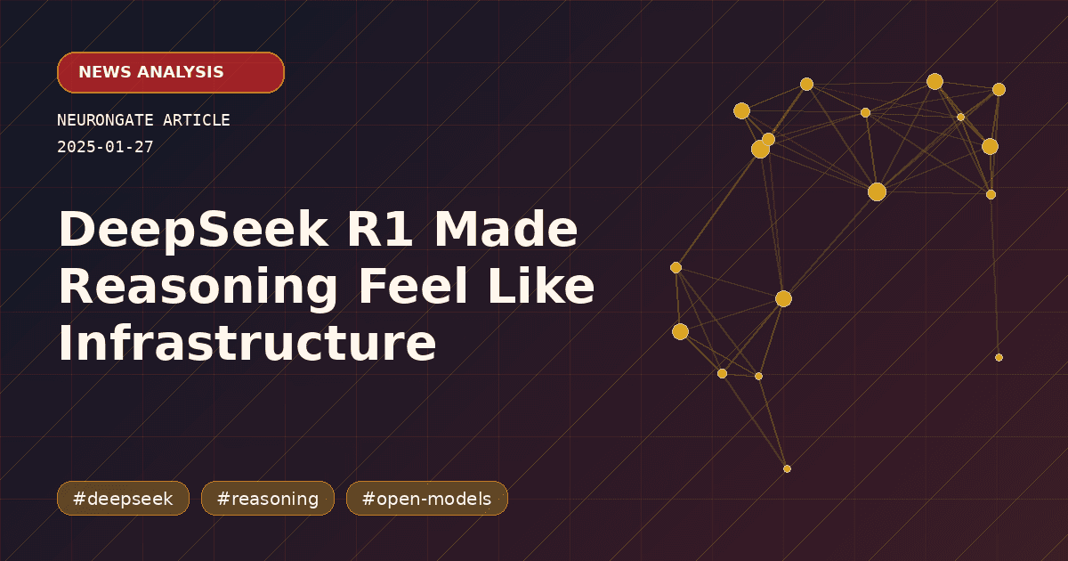 DeepSeek R1 Made Reasoning Feel Like Infrastructure article preview graphic