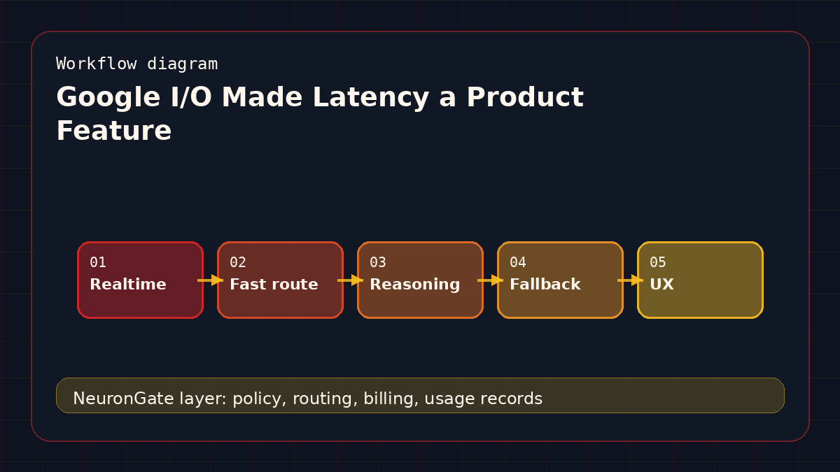 Google I/O Made Latency a Product Feature workflow diagram