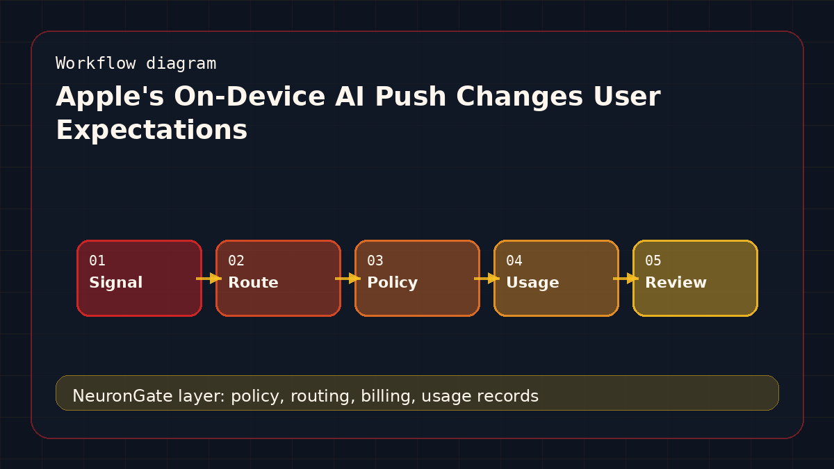 Apple's On-Device AI Push Changes User Expectations workflow diagram